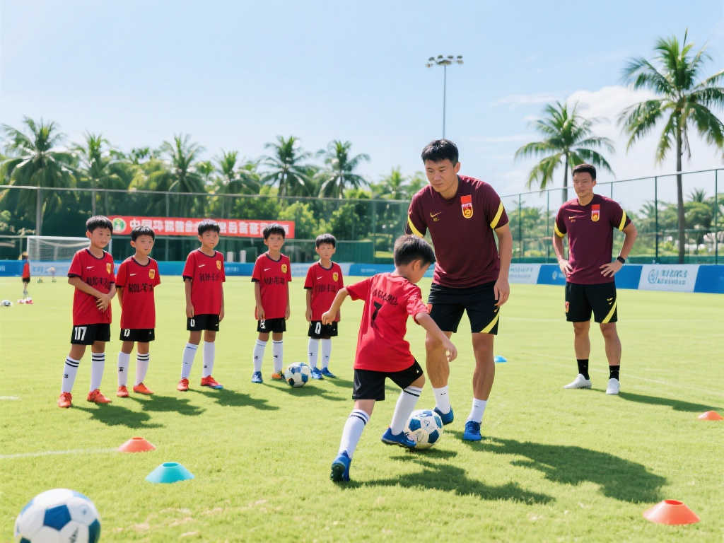 郑智郜林等前国脚齐聚海口 助力07年龄段训练营指导 郑智郜林等前国脚齐聚海口 助力07年龄段训练营指导